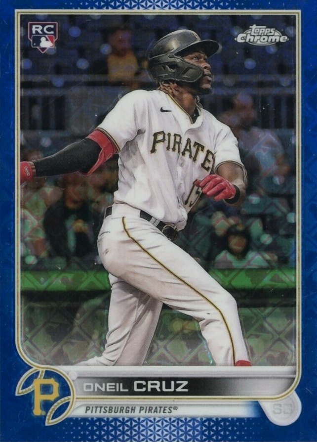 2022 Topps Chrome Logofractor Edition Oneil Cruz #22 Baseball Card