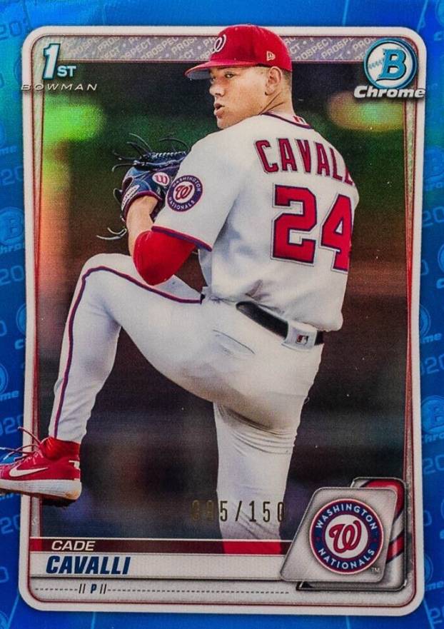 2020 Bowman Draft Cade Cavalli #BD24 Baseball Card