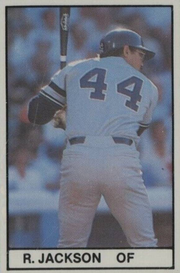 1981 All-Star Game Program Inserts-Hand Cut Reggie Jackson # Baseball Card