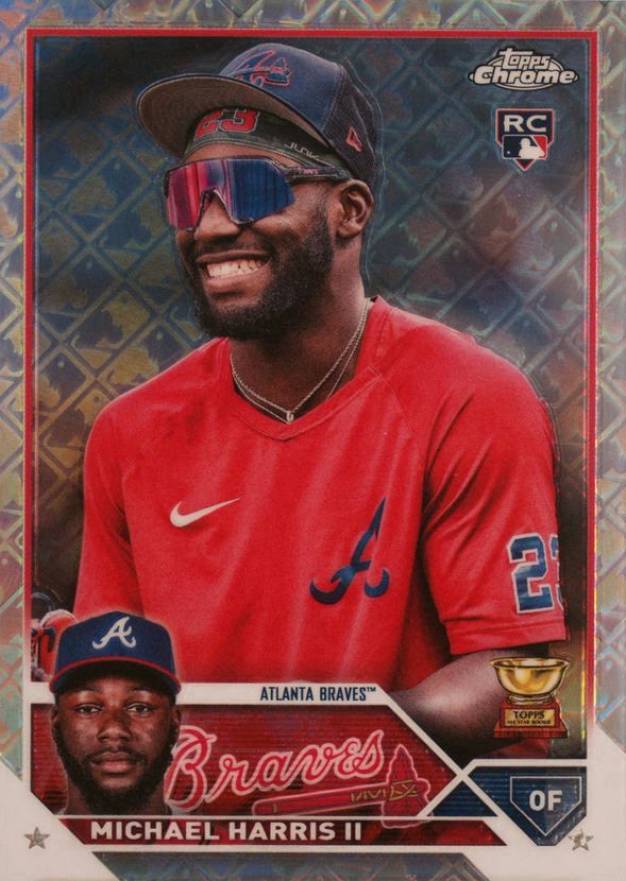 2023 Topps Chrome Logofractor Edition Michael Harris II #79 Baseball Card