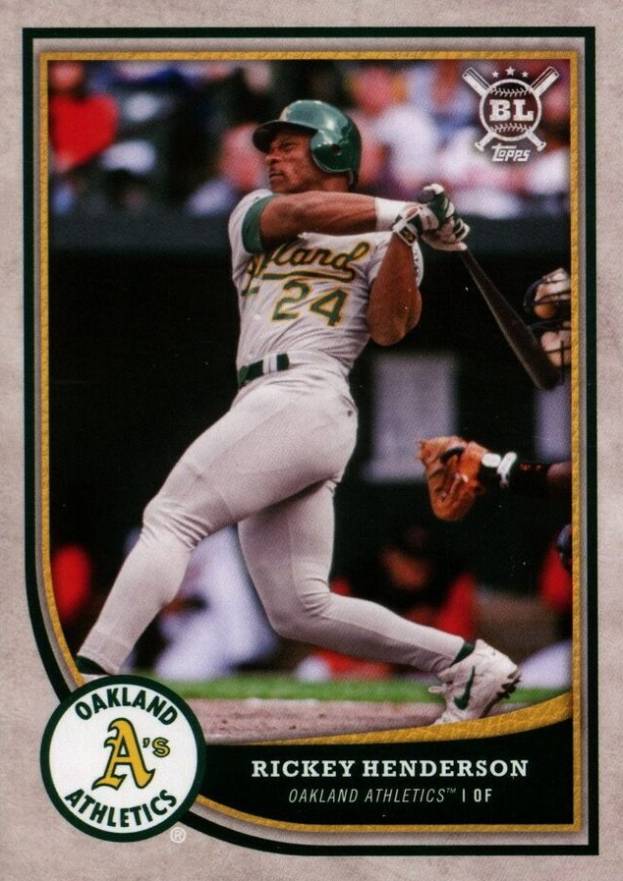 2018 Topps Big League Rickey Henderson #346 Baseball Card