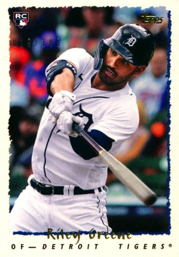 2023 Topps Transcendent VIP Party Through the Years Reproduction 2023 Rookies Riley Greene #1995 Baseball Card