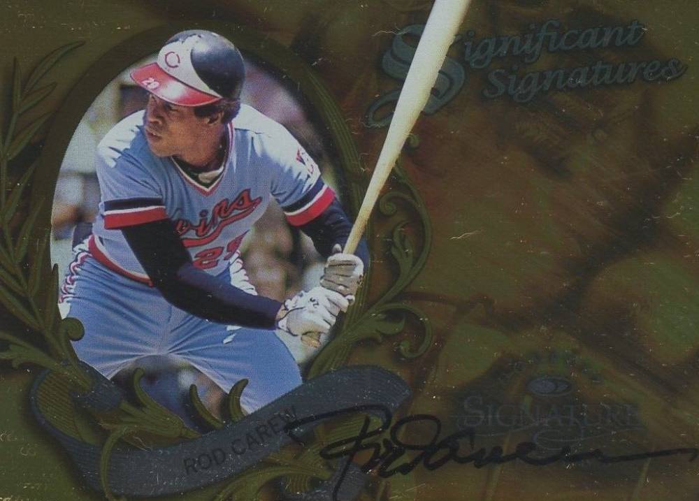 1997 Donruss Signature Significant Signatures Rod Carew # Baseball Card