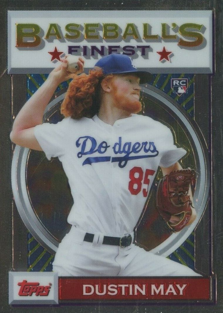 2020 Finest Flashbacks Dustin May #69 Baseball Card
