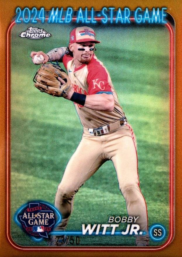 2024 Topps Chrome Update 2024 All-Star Game Chrome Bobby Witt Jr. #39 Baseball Card