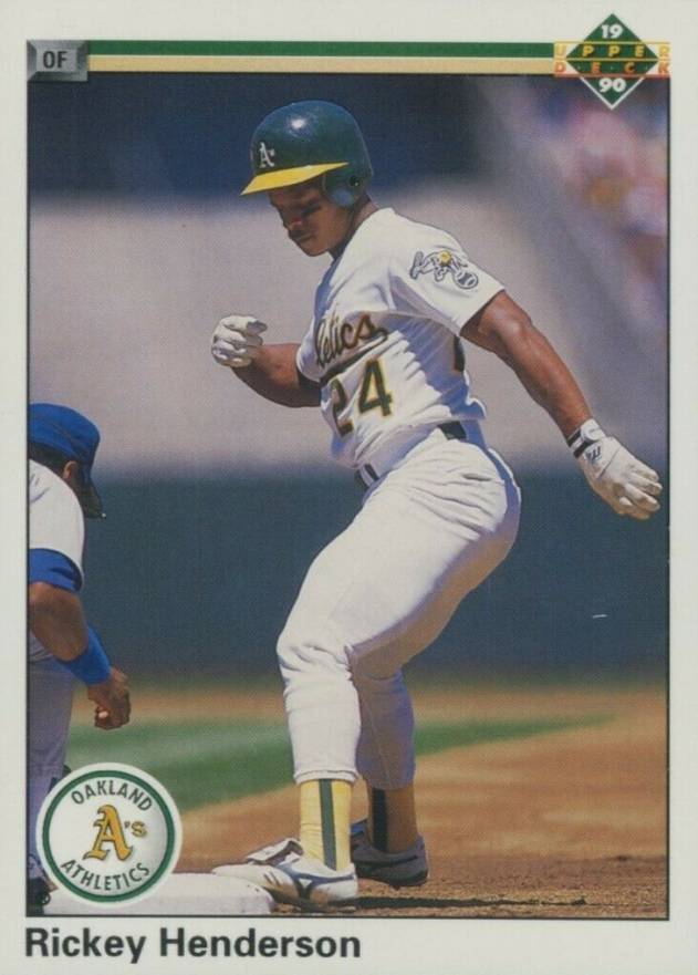 1990 Upper Deck Rickey Henderson #334 Baseball Card