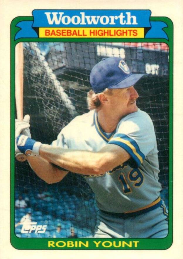 1990 Woolworth Robin Yount #22 Baseball Card