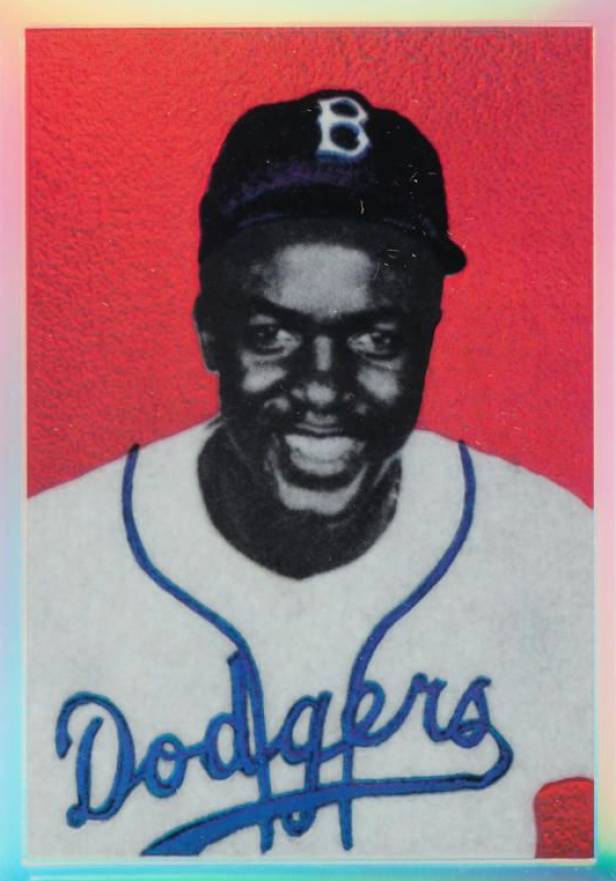 1998 Bowman Chrome Reprints Jackie Robinson #2 Baseball Card