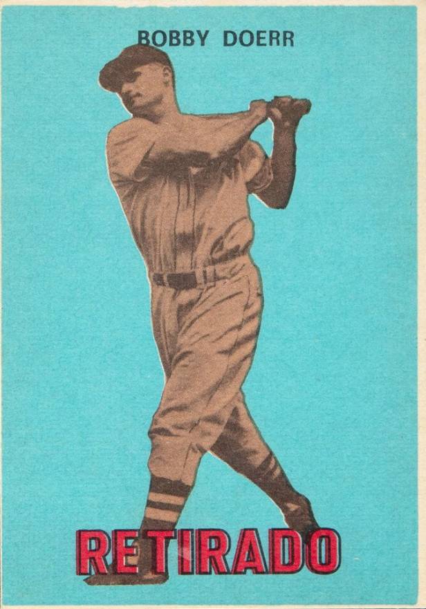 1967 Venezuela Topps Bobby Doerr #169 Baseball Card