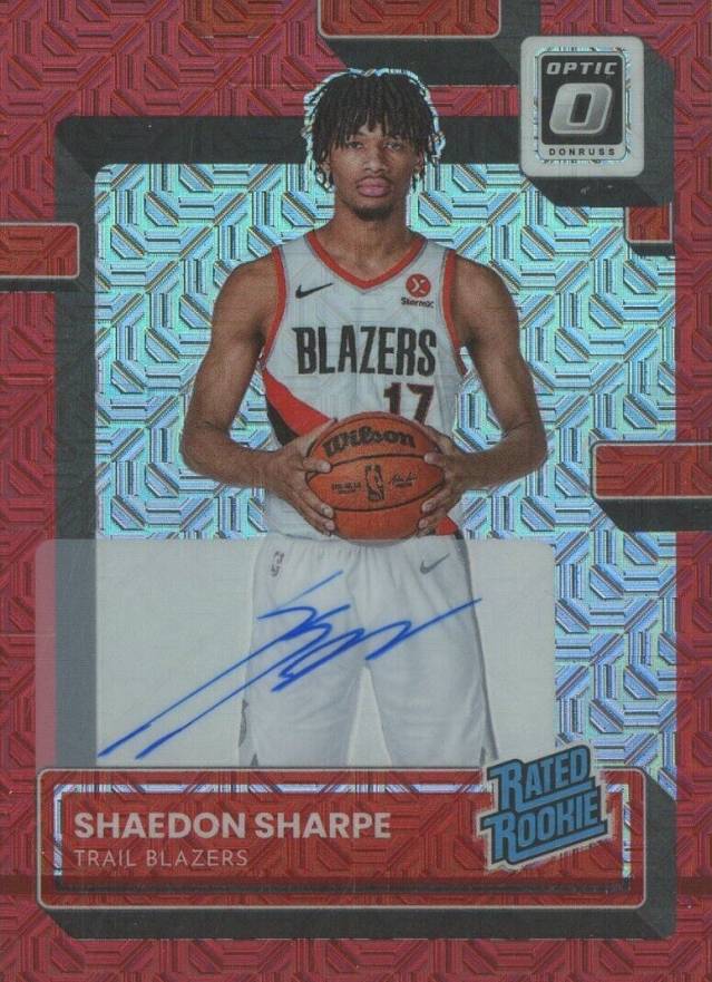 2022 Panini Donruss Optic Shaedon Sharpe #249 Basketball Card