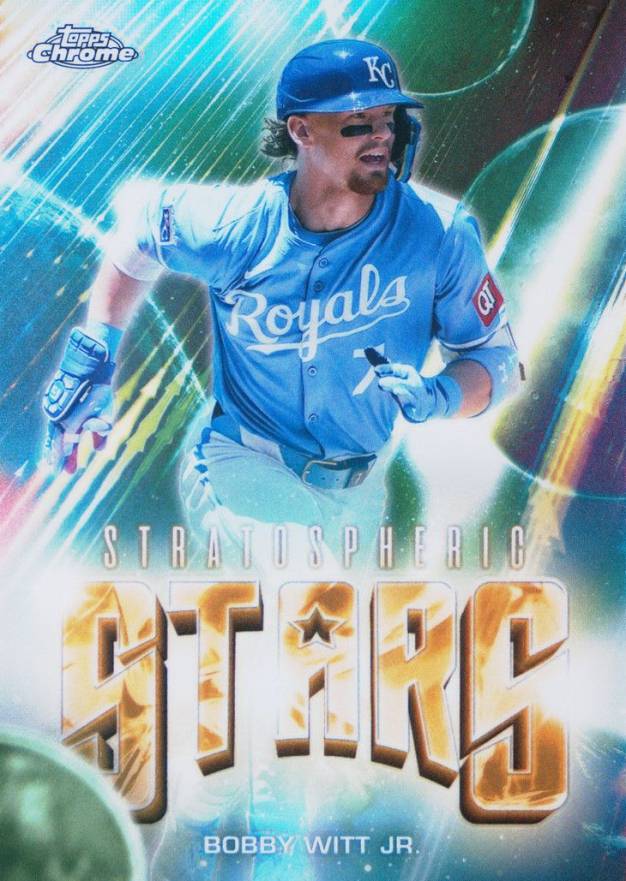 2024 Topps Chrome Update Stratospheric Stars Bobby Witt Jr. #21 Baseball Card