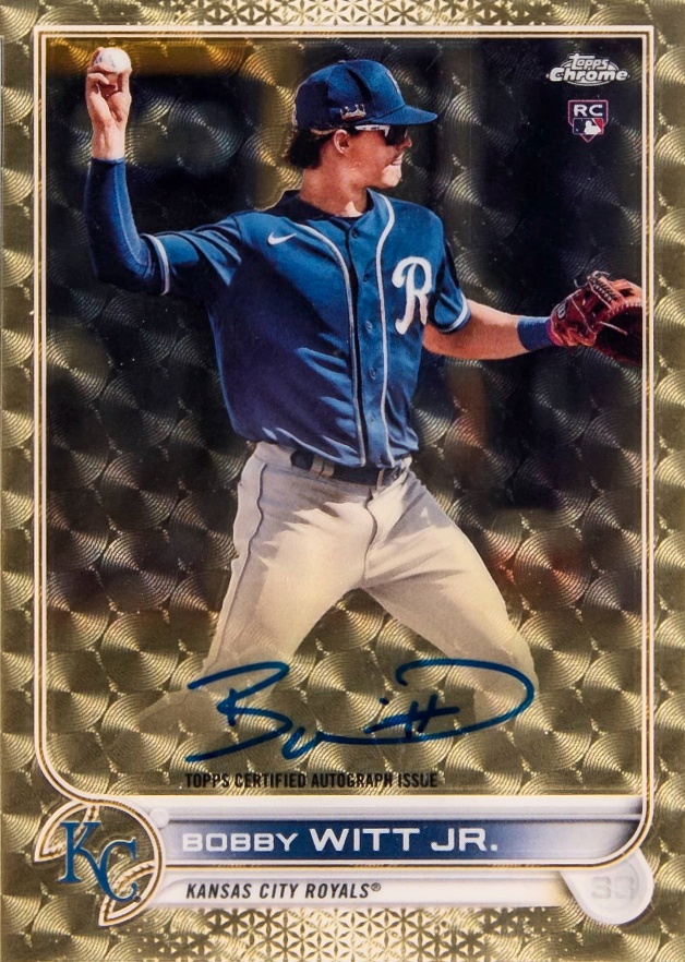 2022 Topps Chrome Rookie Autographs Bobby Witt Jr. #RABW Baseball Card
