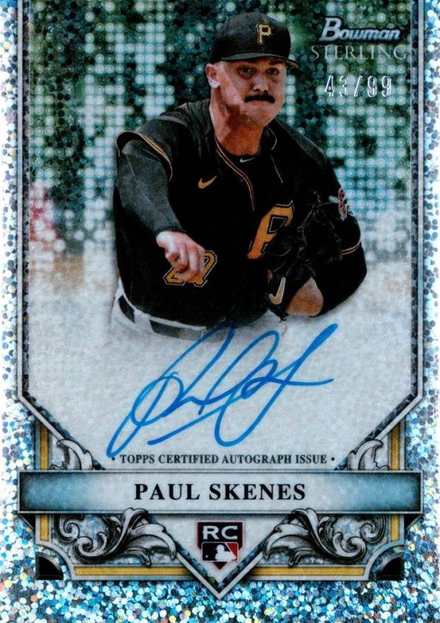 2024 Bowman Sterling Rookies Autographs Paul Skenes #RAPS Baseball Card