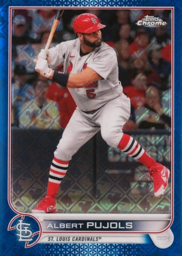 2022 Topps Chrome Logofractor Edition Albert Pujols #85 Baseball Card