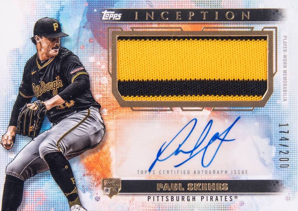 2024 Topps Inception Autograph Patch Paul Skenes #APCPS Baseball Card