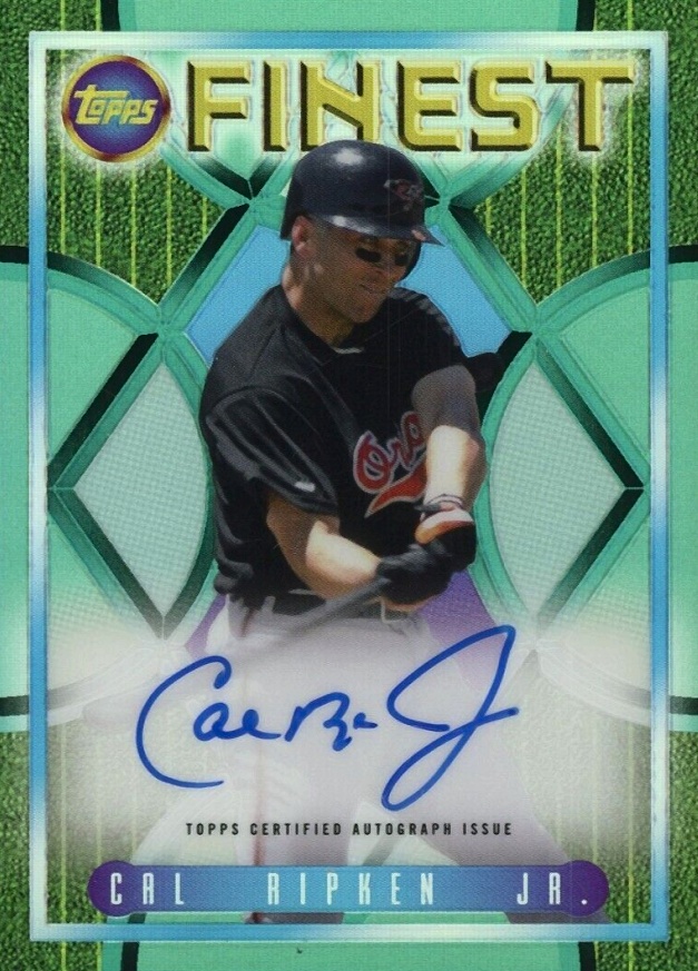 2022 Topps Finest Flashbacks 1995 Finest Autograph Cal Ripken Jr. #CR Baseball Card