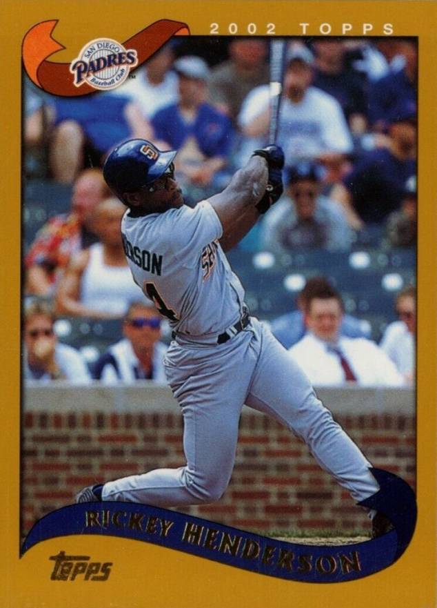 2002 Topps Rickey Henderson #165 Baseball Card