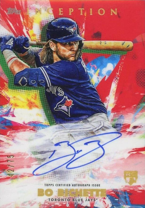 2020 Topps Inception Rookies & Emerging Stars Autographs Bo Bichette #BBI Baseball Card