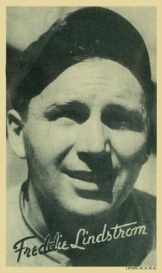 1936 Goudey Premiums-Type 1-Wide Pen Fred Lindstrom # Baseball Card
