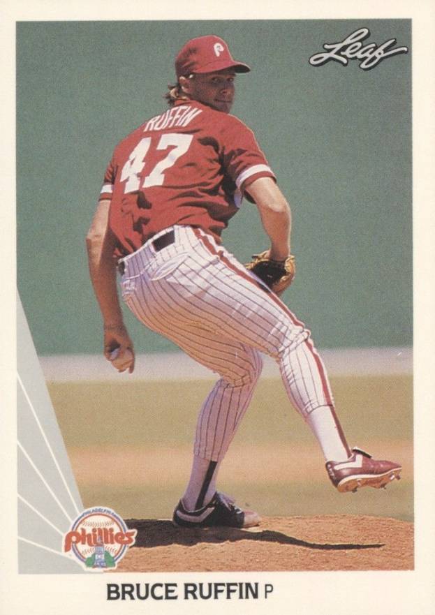 1990 Leaf Bruce Ruffin #151 Baseball Card