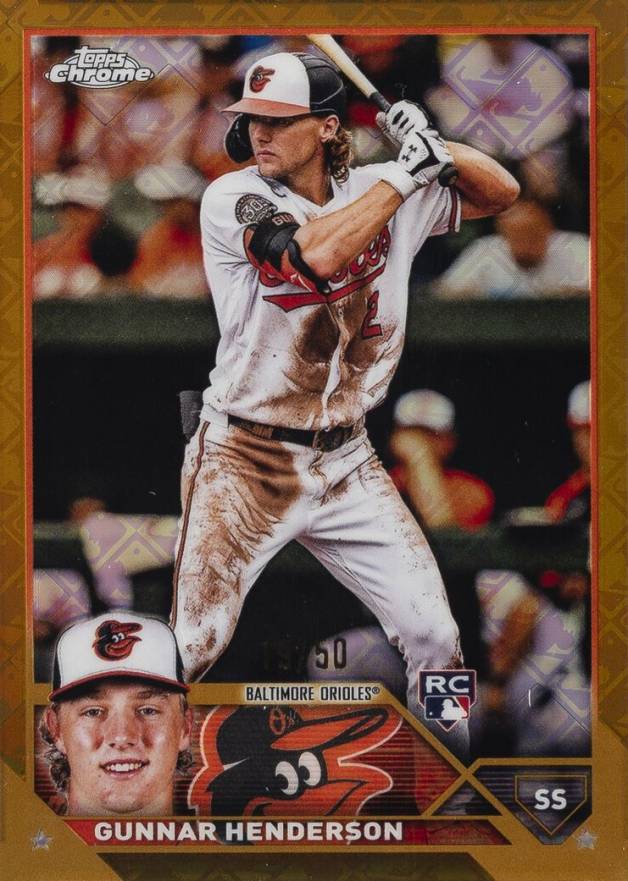 2023 Topps Chrome Logofractor Edition Gunnar Henderson #2 Baseball Card