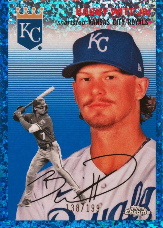 2023 Topps Chrome Platinum Anniversary Bobby Witt Jr. #262 Baseball Card
