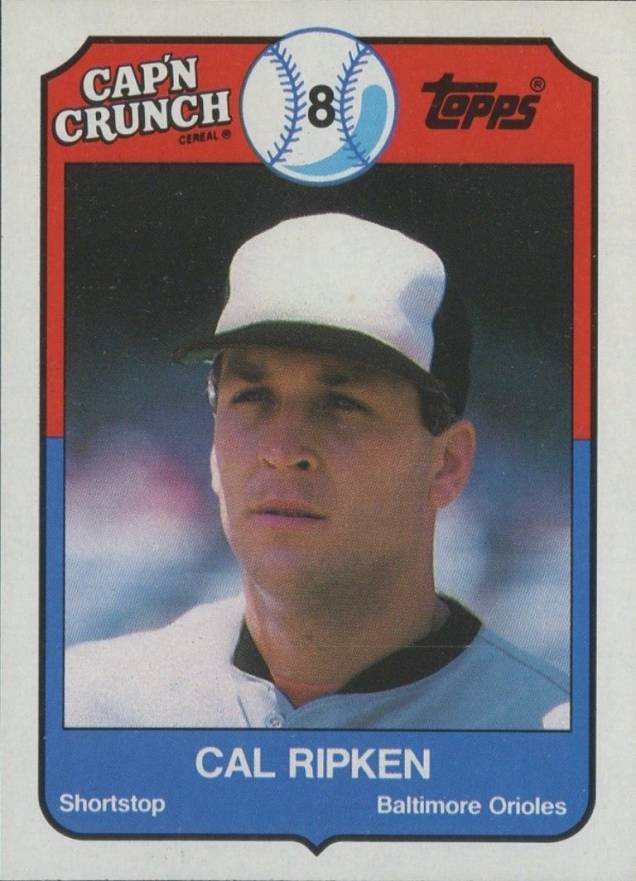 1989 Cap'N Crunch Cal Ripken Jr. #6 Baseball Card