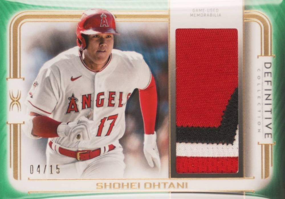 2023 Topps Definitive Collection Definitive Jumbo Relic Collection Shohei Ohtani #DJRSHO Baseball Card