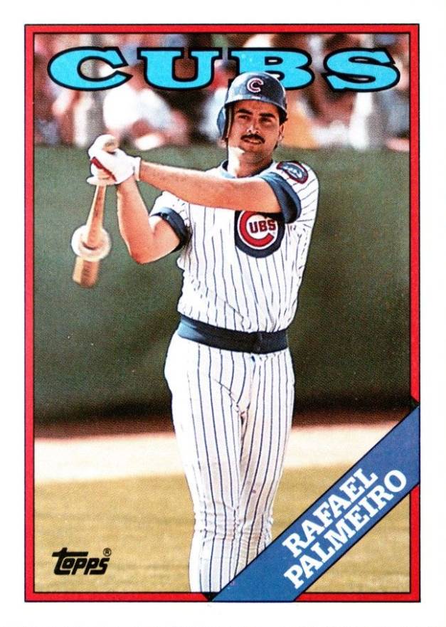 1988 Topps Rafael Palmeiro #186 Baseball Card