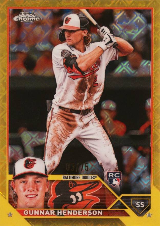 2023 Topps Chrome Logofractor Edition Gunnar Henderson #2 Baseball Card