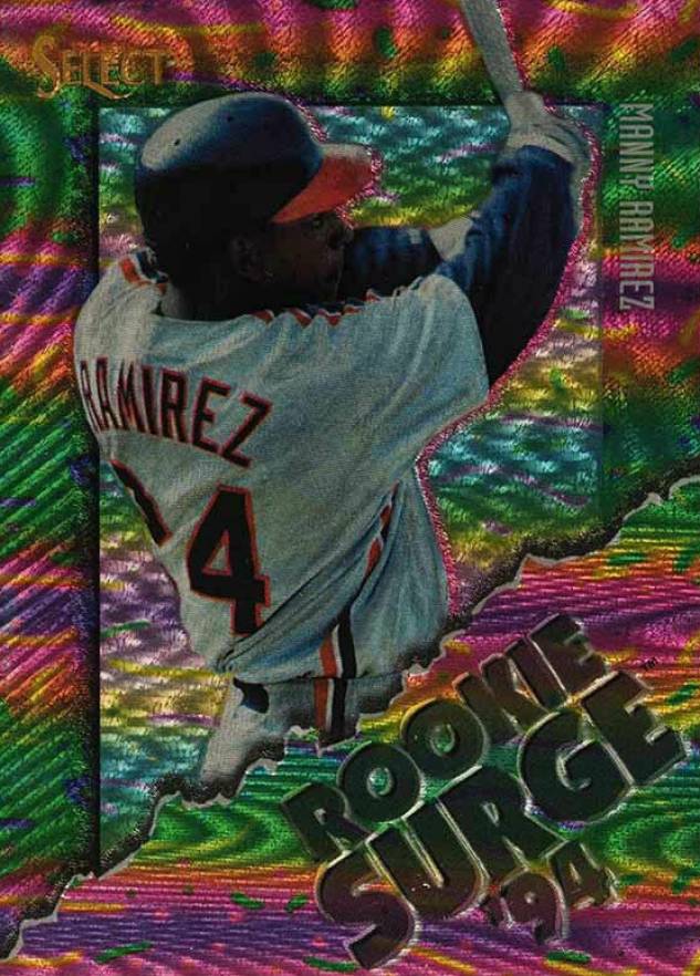 1994 Select Rookie Surge Manny Ramirez #RS10 Baseball Card