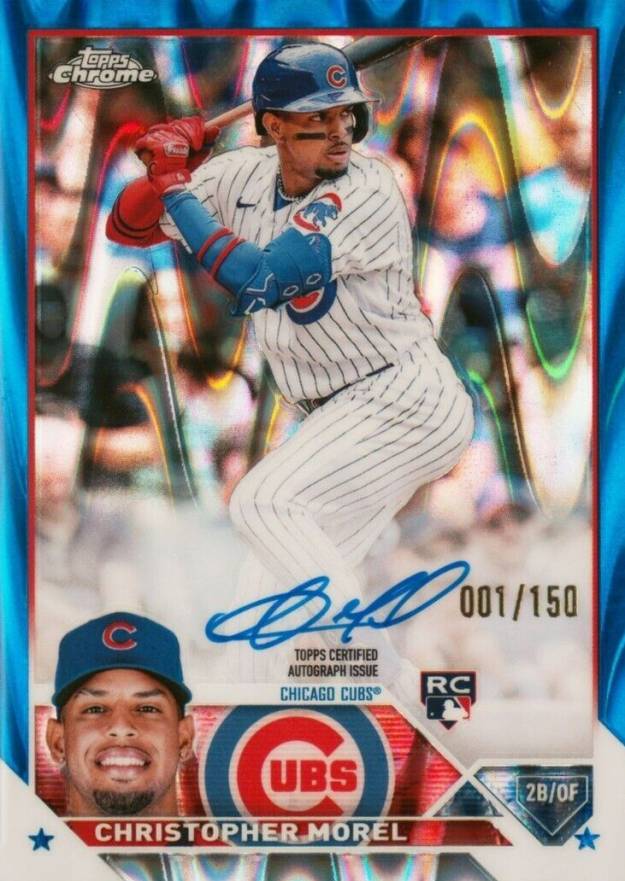 2023 Topps Chrome Rookie Autograph Christopher Morel #RACMO Baseball Card