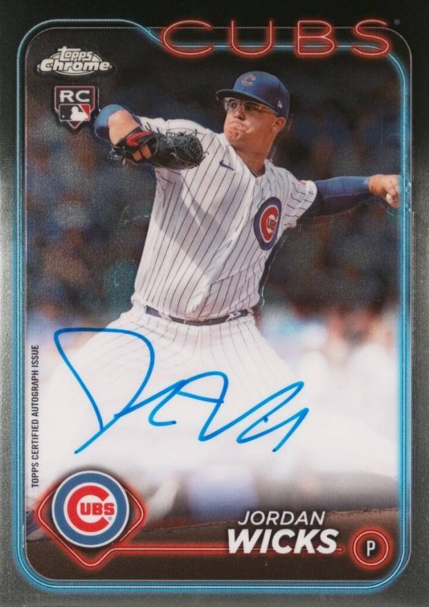 2024 Topps Chrome Rookie Autographs Jordan Wicks #RAJWS Baseball Card