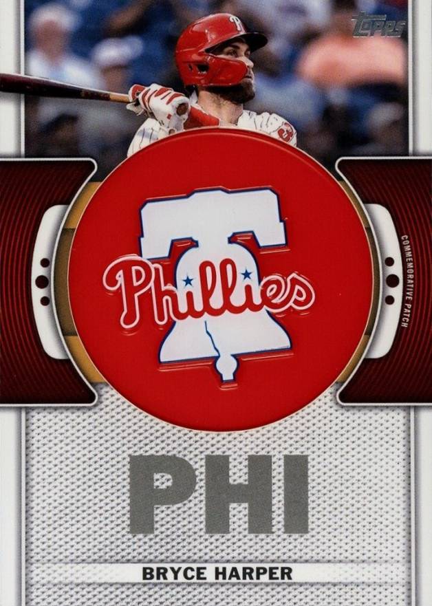 2023 Topps Team Logo Commemorative Patch Bryce Harper #TLPBH Baseball Card