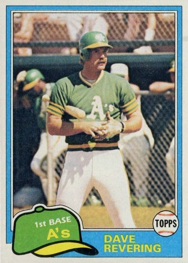 1981 Topps Dave Revering #568 Baseball Card