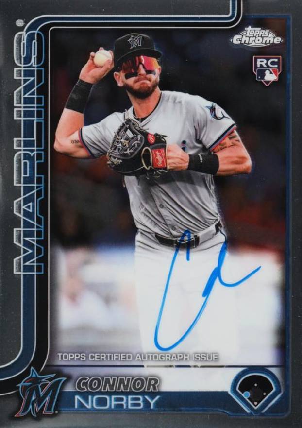 2025 Topps Chrome Rookie Autographs Connor Norby #RACN Baseball Card