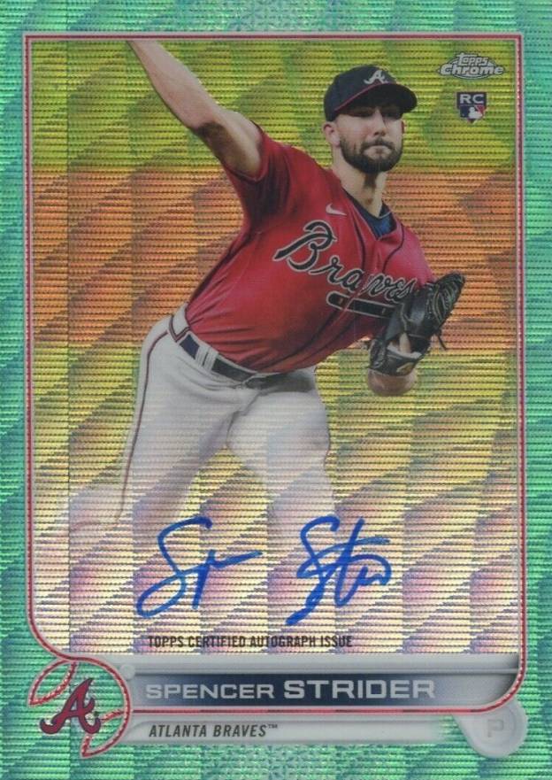 2022 Topps Chrome Rookie Autographs Spencer Strider #RASS Baseball Card
