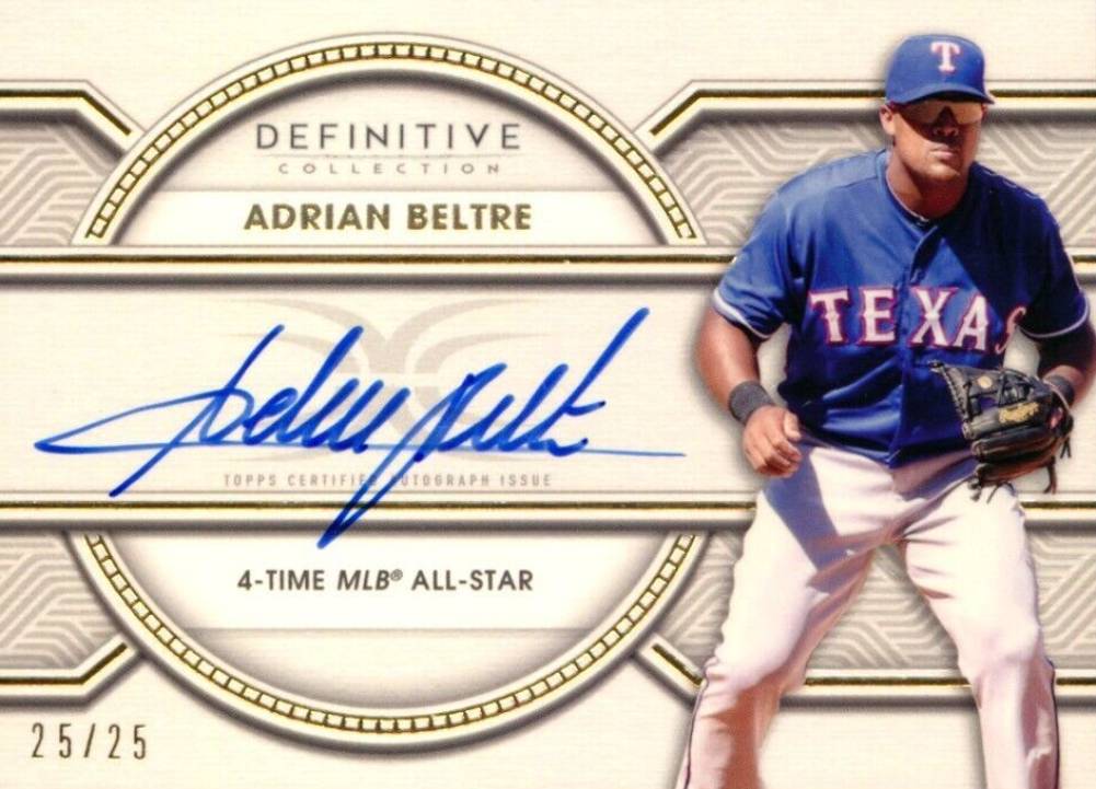 2022 Topps Definitive Legendary Autograph Collection Adrian Beltre #LACABE Baseball Card