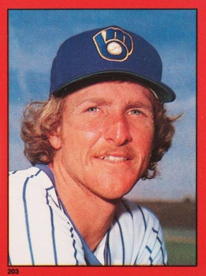 1982 Topps Stickers Robin Yount #203 Baseball Card