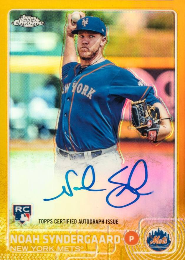 2015 Topps Chrome Autograph Rookies Noah Syndergaard #AR-NS Baseball Card