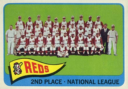 1965 Topps Cincinnati Reds Team #316 Baseball Card