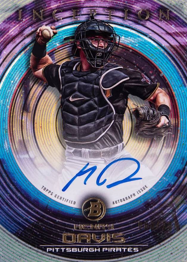 2022 Bowman Inception Prospect Autographs Henry Davis #PAHD Baseball Card