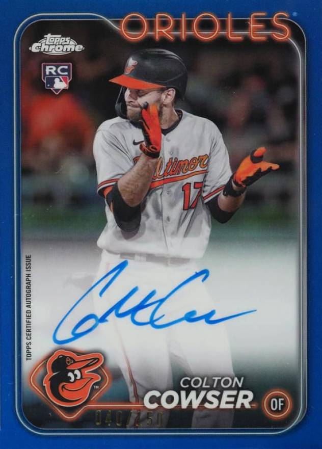 2024 Topps Chrome Rookie Autographs Colton Cowser #RACC Baseball Card