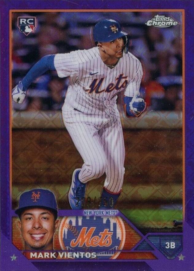 2023 Topps Chrome Logofractor Edition Mark Vientos #8 Baseball Card