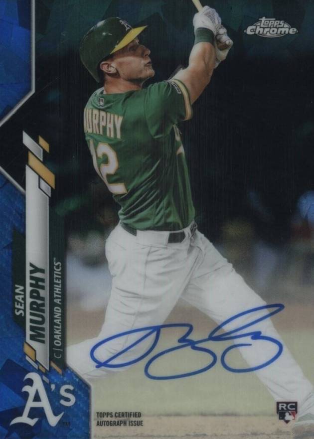 2020 Topps Chrome Sapphire Edition Rookie Autographs Sean Murphy #CSASM Baseball Card