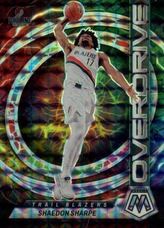2022 Panini Mosaic Overdrive Shaedon Sharpe #23 Basketball Card