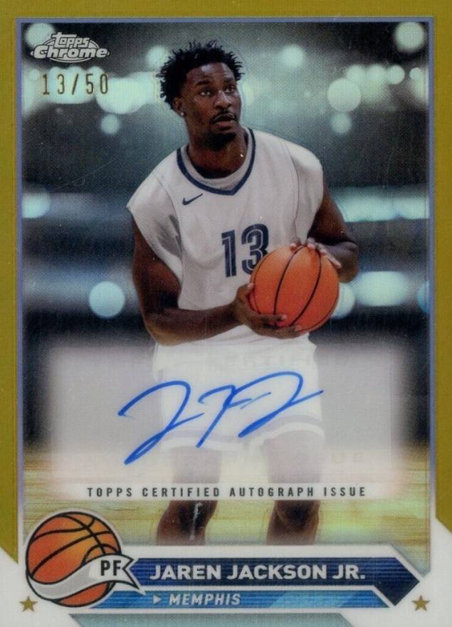 2023 Topps Chrome Topps Chrome Autographs Jaren Jackson Jr. #CGJJJ Basketball Card