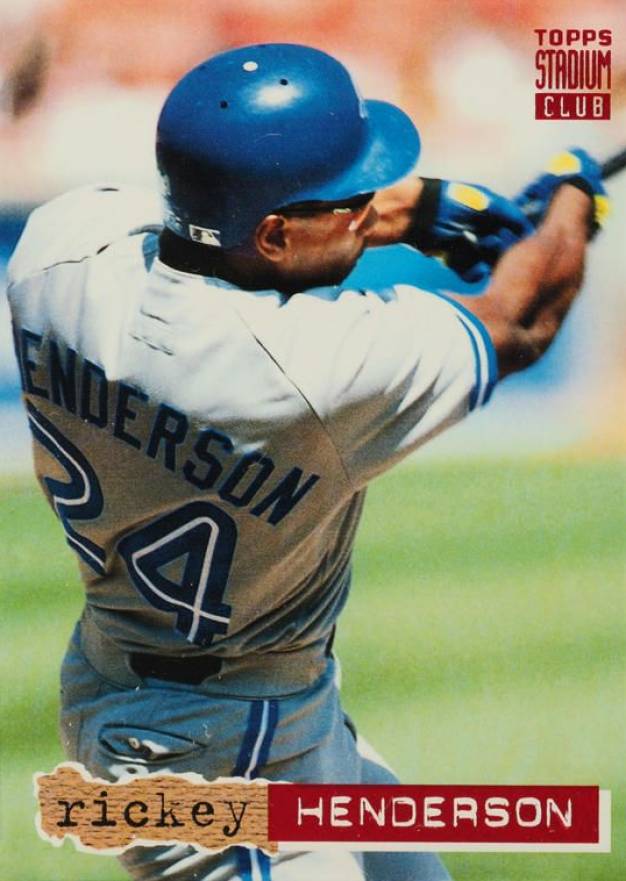 1994 Stadium Club Rickey Henderson #107 Baseball Card