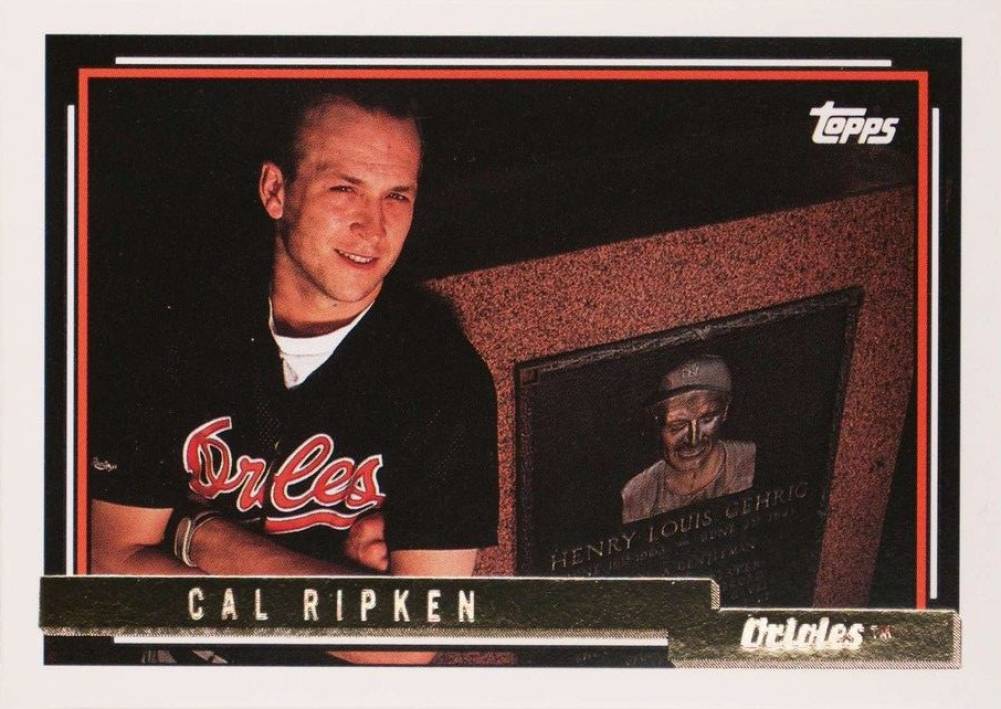 1992 Topps Gold Cal Ripken Jr. #40 Baseball Card