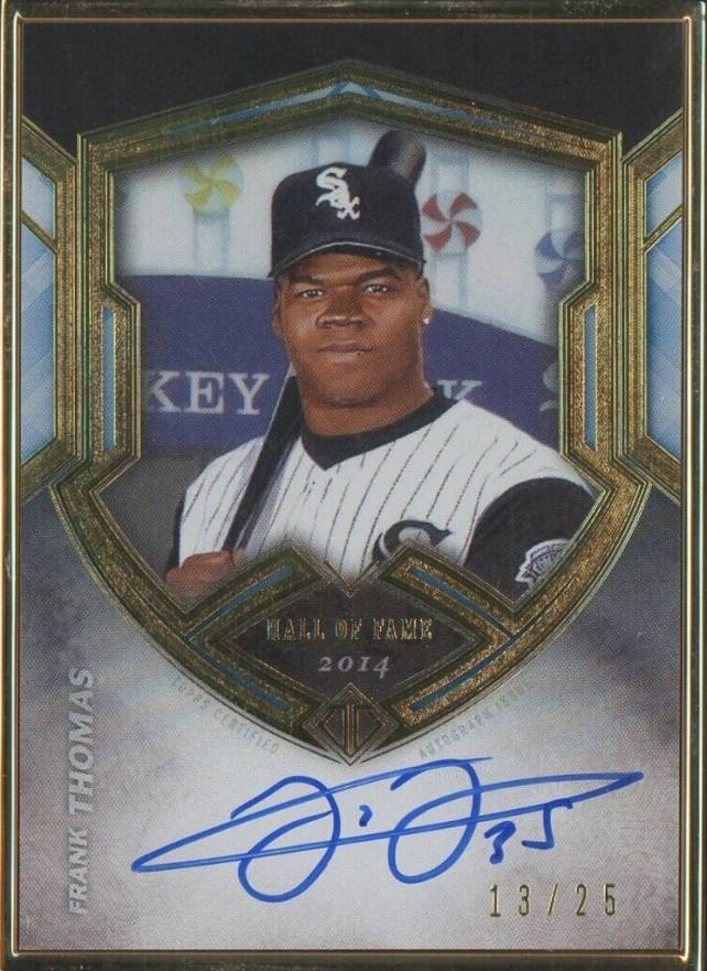 2020 Topps Transcendent Hall of Fame Transcendent Collection Autographs Frank Thomas #FT Baseball Card